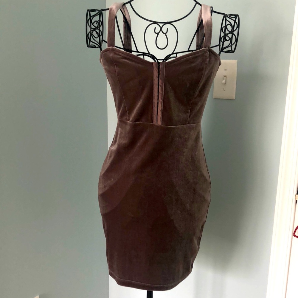 Purple Velvet Party Dress